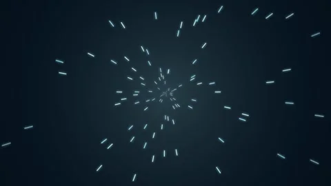 Abstract Quantum Tunnel Graphic Background with Ice Crystal Tones Stock Footage 340274045