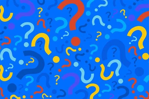 Abstract Question Mark Blue Background Stock Illustration