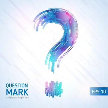 Abstract question mark Stock Illustration