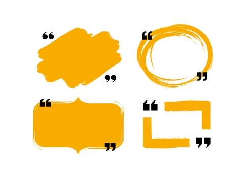 Abstract quote frames set. Vector illustration 스톡 일러스트