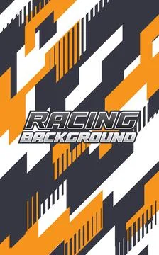 Abstract racing background with bold geometric shapes and colors 스톡 일러스트