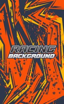 Abstract Racing Background Graphic with Bold Colors 스톡 일러스트