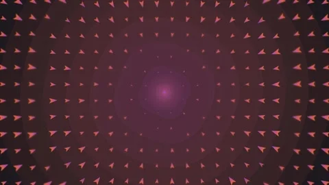 Abstract Radial Arrow Pattern Animation - Futuristic Digital Background Stock Footage 348412214