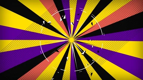 Abstract Radial Burst Background Animation with Halftone Texture and Dynami.. Stock Footage 336619838