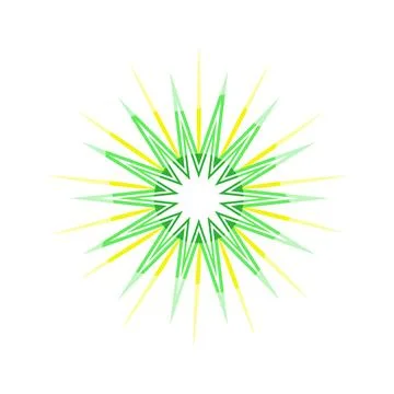 Abstract radial burst creating dynamic star explosion design Stock Illustration