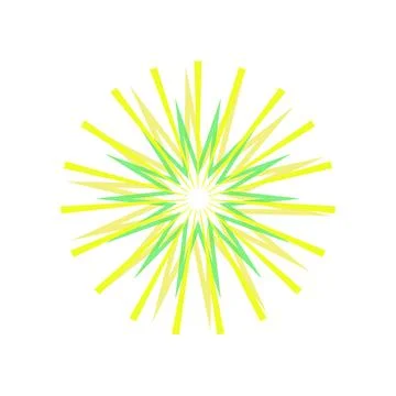 Abstract radial burst generating dynamic rays Stock Illustration