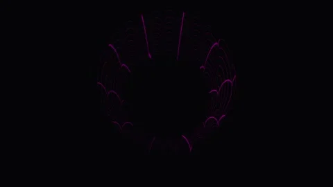 Abstract Radial Burst Pattern in Dark Ambient Glow with Dynamic Energy Flow.. Video stock 341656723