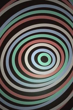 Abstract Radial Circles Pattern Stock Illustration