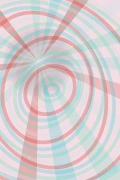 Abstract Radial Circles Pattern Stock Illustration