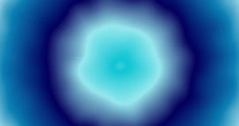 Abstract radial color gradient background with liquid style waves featured blue Video stock 266953352