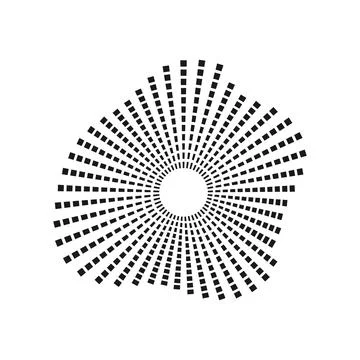 Abstract radial equalizer sound wave or burst イラスト素材