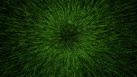 Abstract Radial Green Fire Flame Energy 4K Seamless Loop Video stock 334524803
