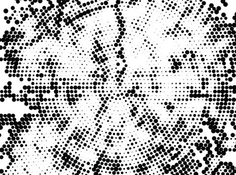 Abstract Radial Halftone Dots, Abstract halftone dot pattern texture Illustrazione stock