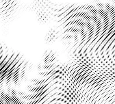 Abstract Radial Halftone Dots, Abstract halftone dot pattern texture Illustrazione stock