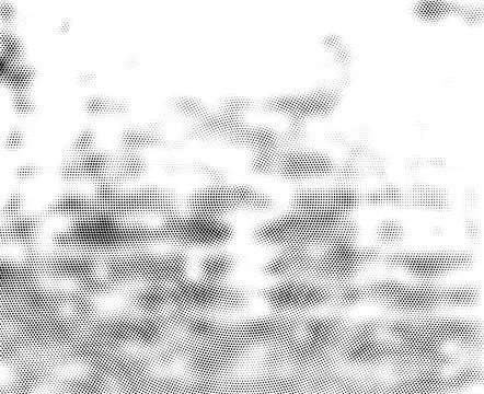 Abstract Radial Halftone Dots, Abstract black and white geometric halftone Ilustración de archivo