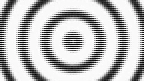 Abstract radial halftone pattern with concentric circles 動画素材 346136695