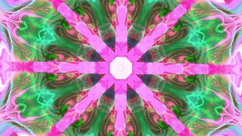 Abstract radial kaleidoscope motion background Stock Footage 337324009