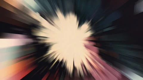 Abstract radial light burst background with dynamic motion blur, stylized d.. Видео 342045287