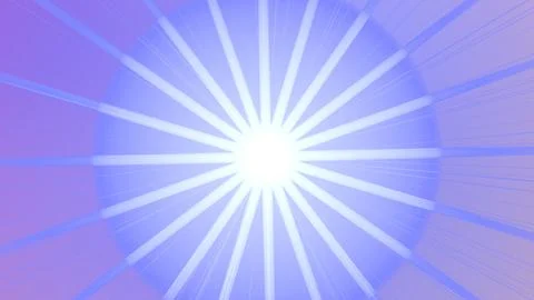 Abstract Radial Light Burst in Soft Lavender Tones Stock Illustration