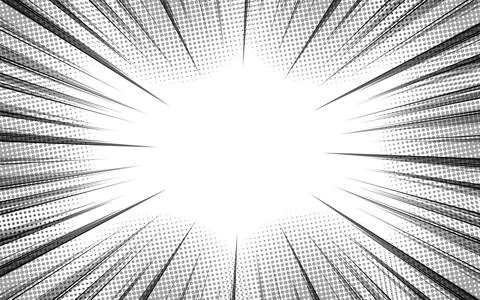 Abstract Radial Lines Background. Frame in manga and anime comics. Vector i.. イラスト素材