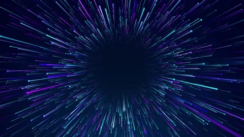 Abstract radial lines circular geometric background. Data flow tunnel. Explosion Stock Footage 162378523