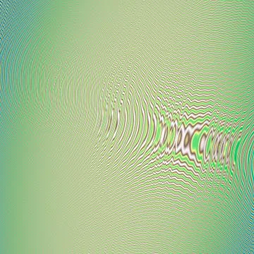 Abstract radial lines moire effect pattern design background in green Stockillustratie