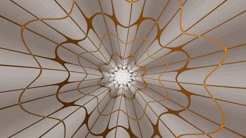 Abstract Radial Orange Line Pattern Stock Footage 340495242