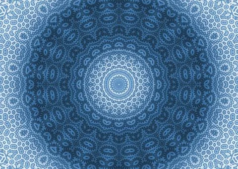 Abstract radial pattern background Blue abstract ornamental background Cop... Stockfoto's