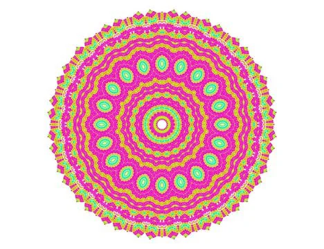 Abstract radial pattern Bright abstract radial color pattern on white back... Foto stock