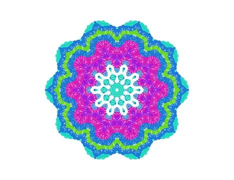Abstract radial pattern Bright abstract radial pattern on white background... Foto stock