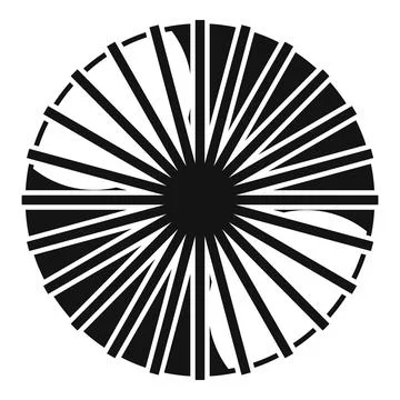 Abstract radial pattern forming a striking circular design Stock Illustration