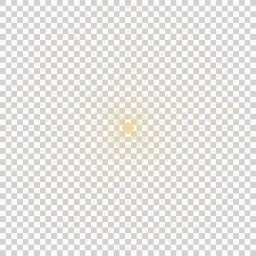 Abstract radial pattern is radiating in flat style with golden dashed rings on Stock Illustration