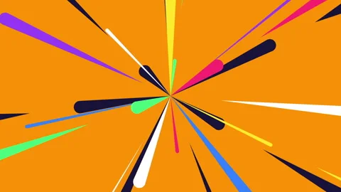 Abstract Radial Speed Lines Background Animation Stock Footage 339774352