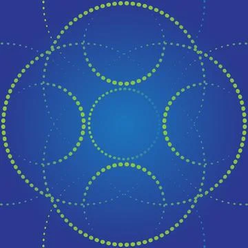 Abstract radial spiral dot pattern. Futuristic style card Ilustração Stock