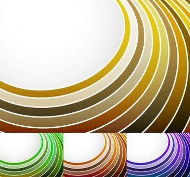 Abstract radial stripes vector background with copy space. Stock Illustration