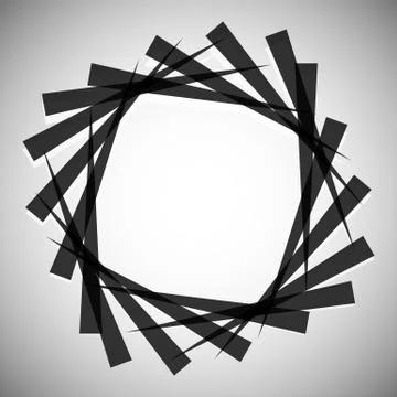 Abstract radial vector graphics in black and white. Spiral, vortex element. イラスト素材