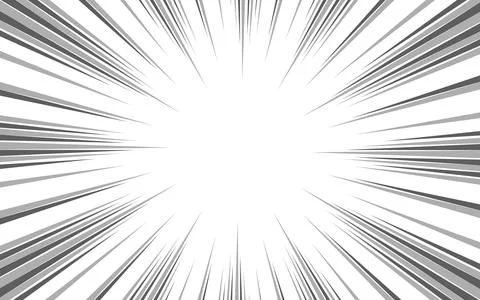 Abstract radial zoom speed effect on black light for cartoon comic books, s.. Stock-Illustration