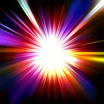 Abstract radiant star Stock Illustration