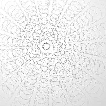 Abstract radiating circles. Vector graphics. 스톡 일러스트