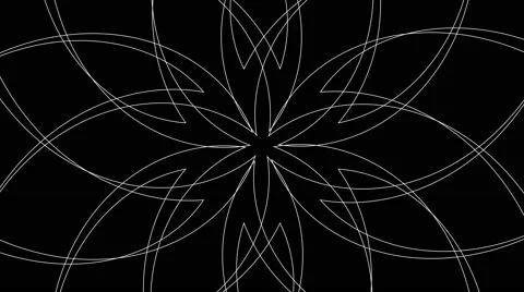 Abstract Radiating Spirograph Pattern Background Loop Stock Footage 67143139