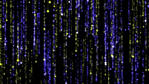 Abstract Rain Blue and Yellow Background Stock Footage 85114971