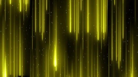 Abstract rain neon downwards LOOP 4K yellow Stock Footage 106008182