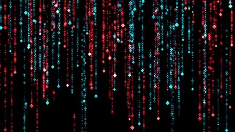 Abstract Rain Red and Light Blue Background Stock Footage 85116756