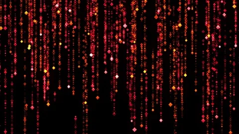 Abstract Rain Red and Orange Background Stock Footage 85116905