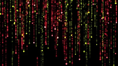 Abstract Rain Red and Yellow Background Stock Footage 85117610