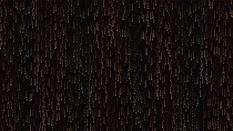 Abstract rain streaks falling on black surface, digital rain effect animation Stock Footage 340380657