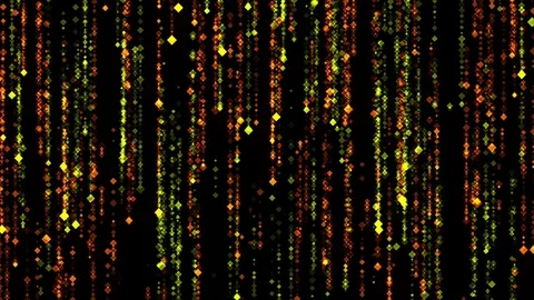 Abstract Rain Yellow and Orange Background Stock Footage 85117816