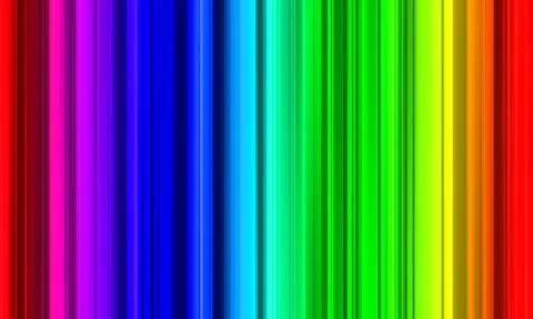 Abstract rainbow background, bright, rainbow colors, stripes, blur, gradient, Stock-Illustration