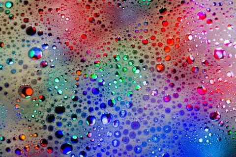 Abstract rainbow background. Colored soap foam texture. Gel foam with bubbles Foto stock
