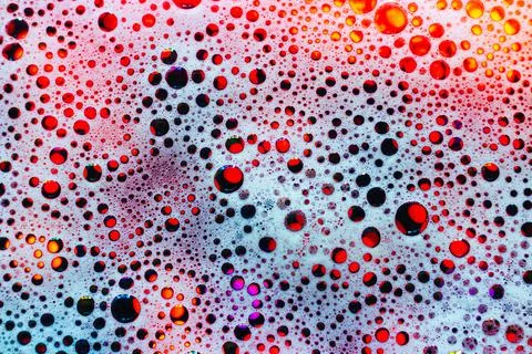Abstract rainbow background. Colored soap foam texture. Gel foam with bubbles Foto stock
